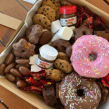 Load image into Gallery viewer, Includes just over 2.1kg of various chocolate and desserts, this box makes a sweet gift or a great companion to your next picnic or movie night.  Regardless of the occasion, we guarantee this is a box you will not get through alone!
